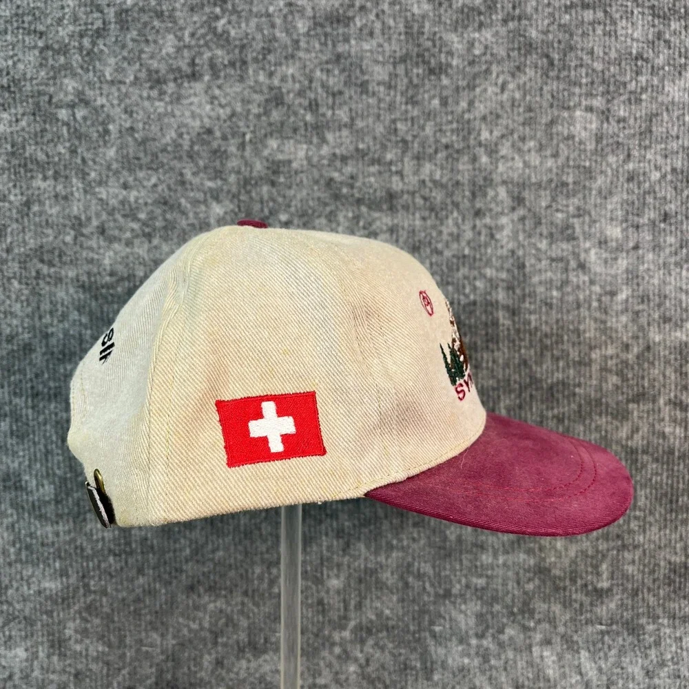 Vintage Synthes AO/ASIF Hat Impressions Denver CO Mountain Logo USA Swiss Flag